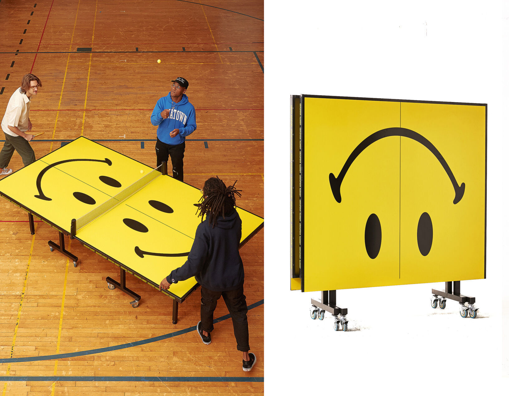 Chinatown Market X Smiley pingpong table